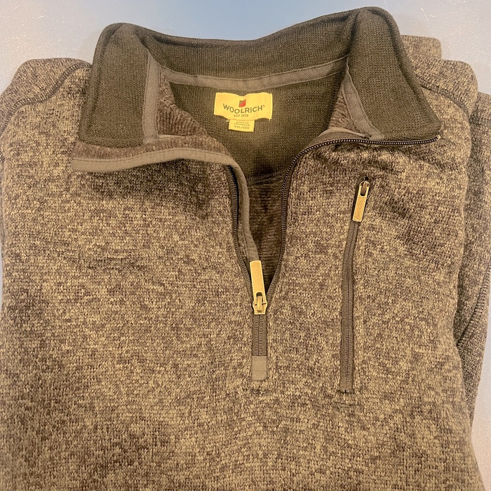 Sweater pullover quarter zip. Xxl